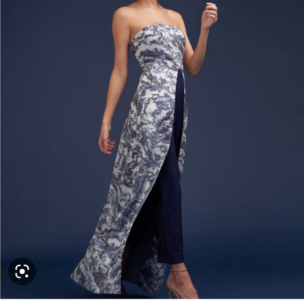 NWT Size 4 Kay Unger walk thru jumpsuit
